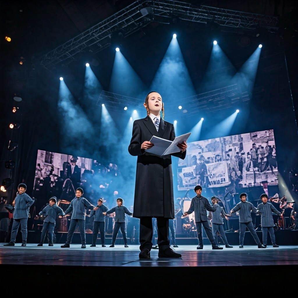 Young Hasidic Singer Performs with Passion and Conviction on...