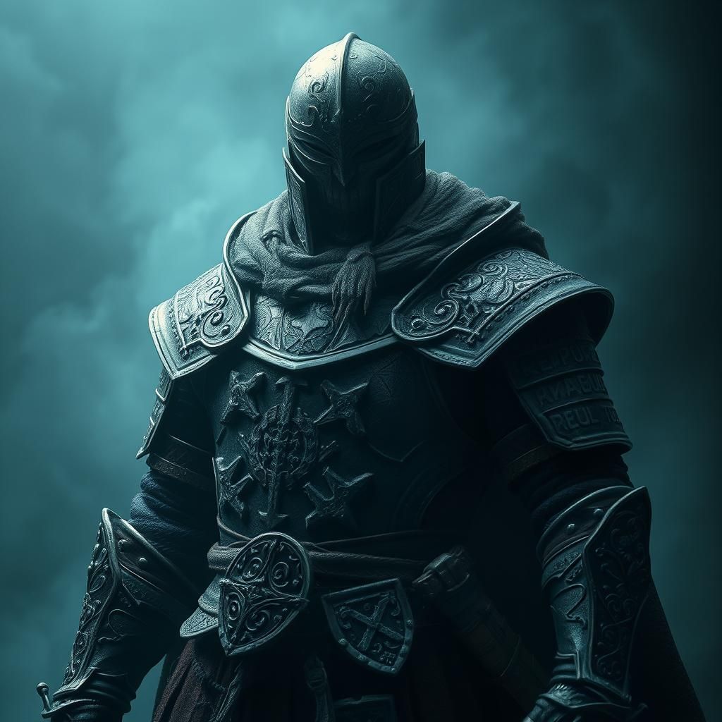 Mystical Warrior in Runed Armor