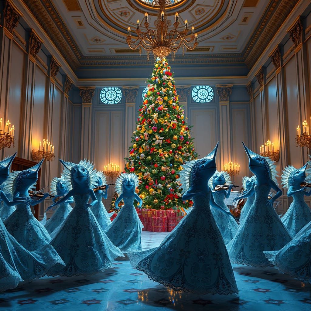 Ethereal New Year's Celebration in Grand Hall