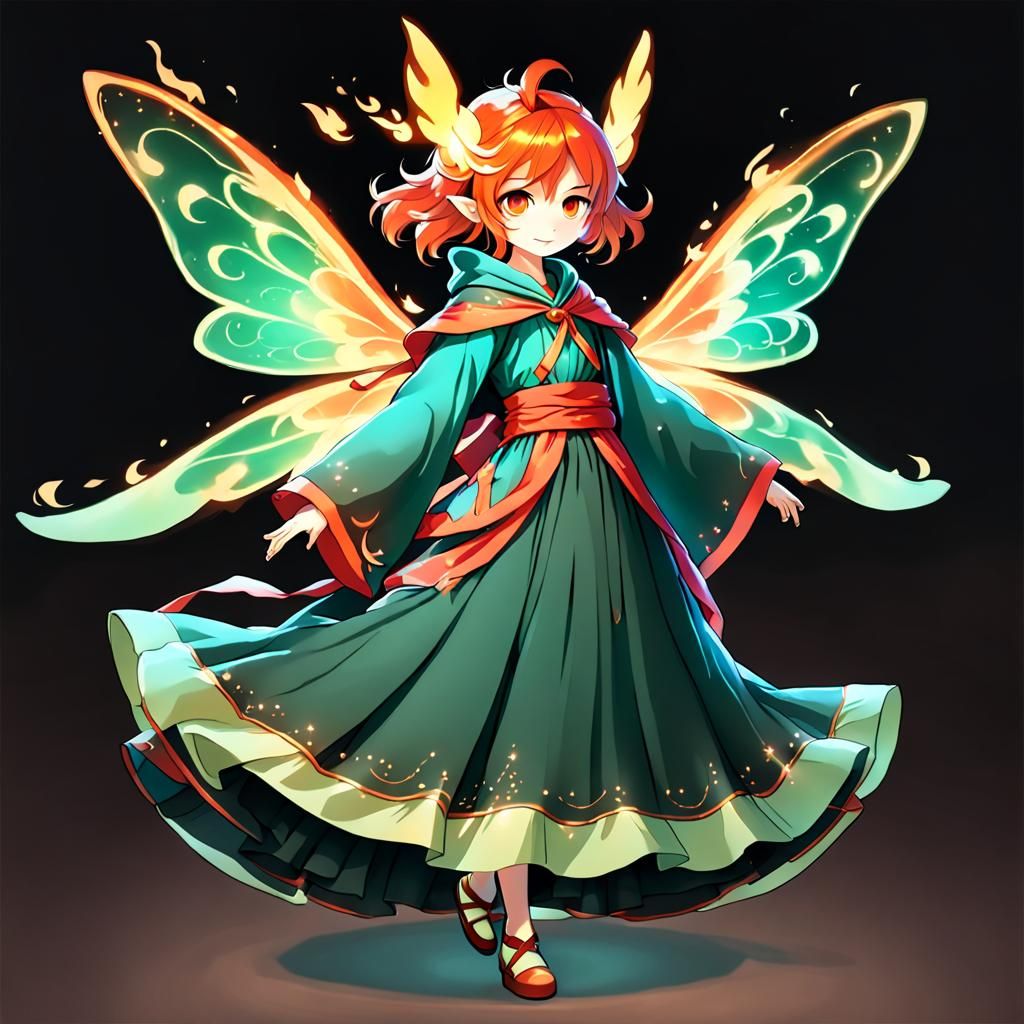 Fire Fairy Disguised as Human