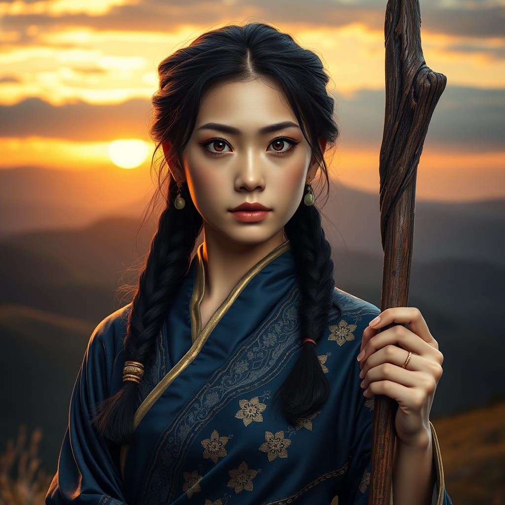 Photorealistic Portrait of a Woman in James Gurney Style