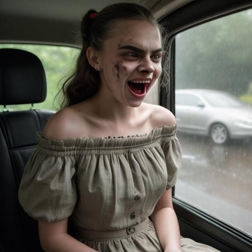1950s Film Still: Woman with Neon Sign