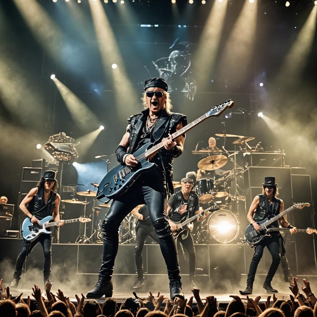 Scorpions Rock Concert: Vibrant Stage Photography