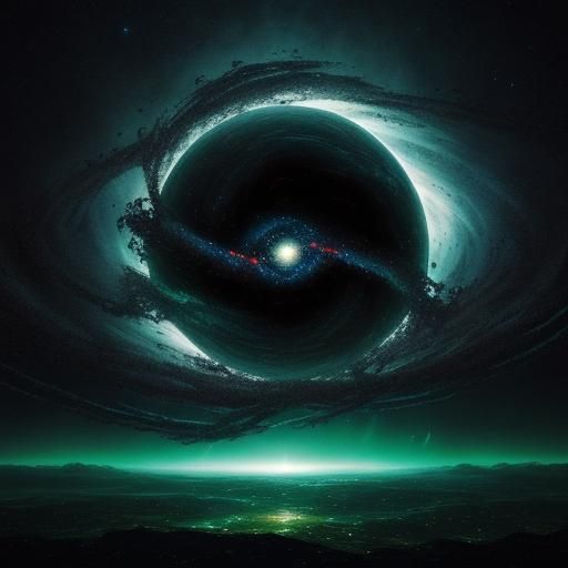 Cosmic Horror: Black Hole in a Dark Galaxy