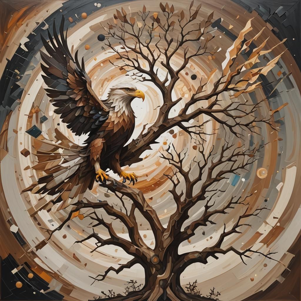 Abstract Jupiter: Thunderbolt, Eagle, and Oak