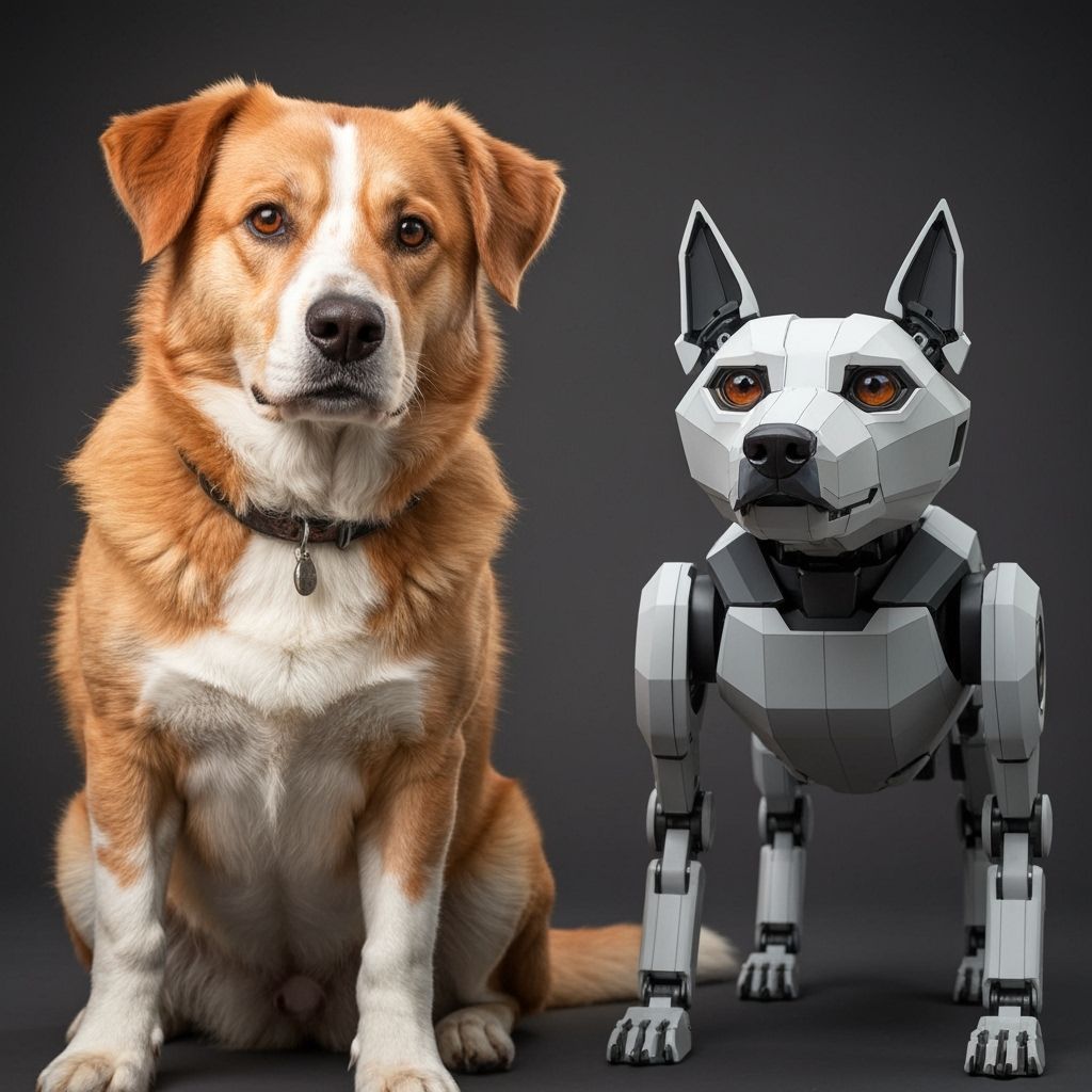 Realistic Dog Meets Cybernetic Canine