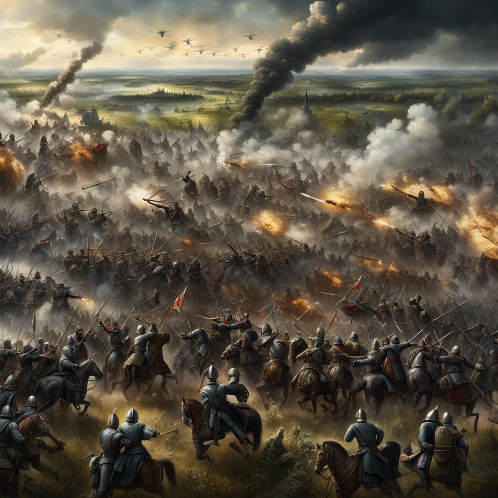 Epic Battle Scene from the Thirty Years War