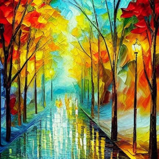 Neo-Impressionist Painting of Beautiful Places