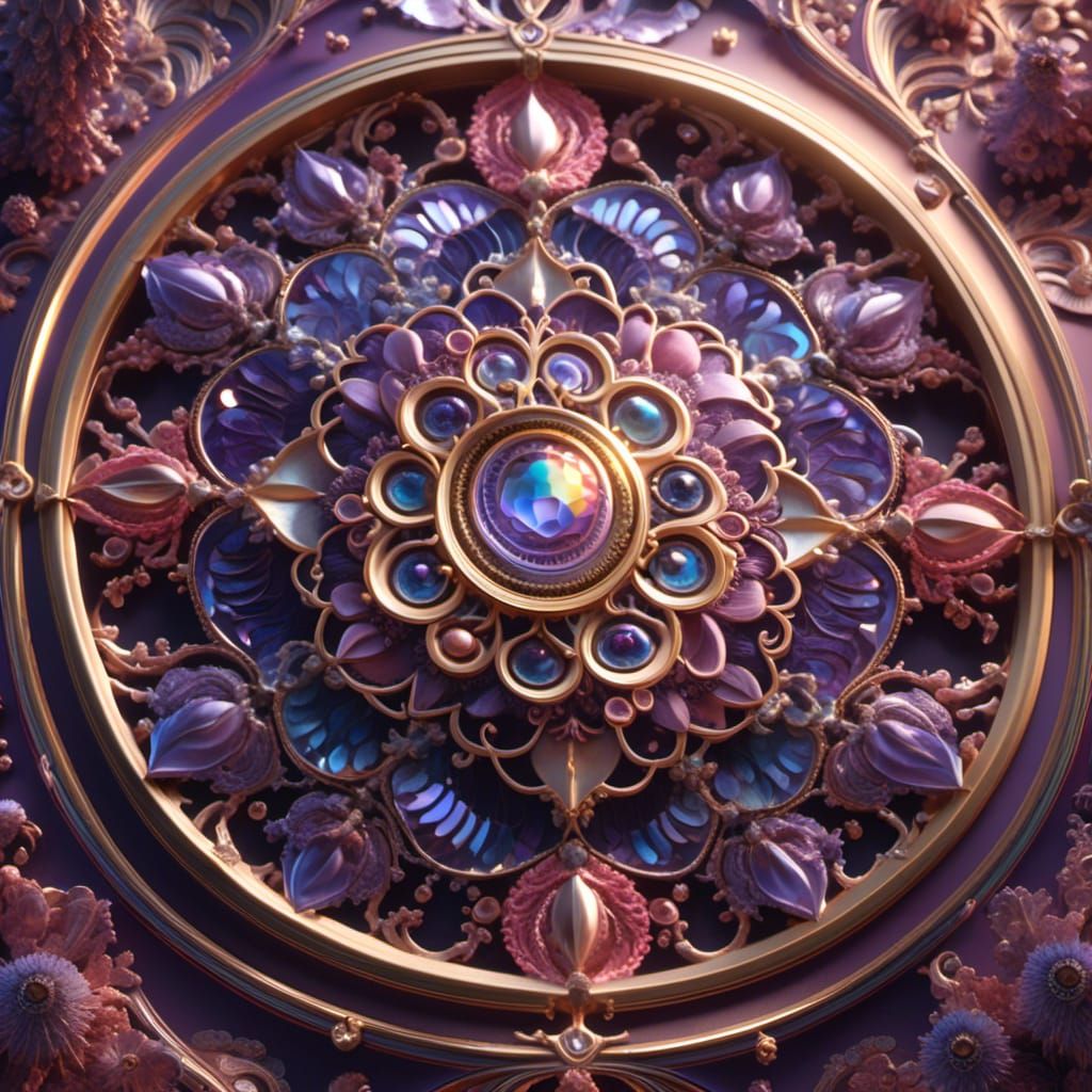 Iridescent Mandala of Love and Eternal Light