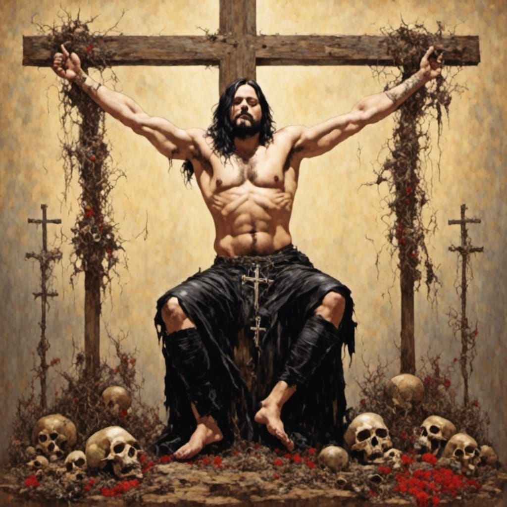 Jesus Christ Nailed on the Cross