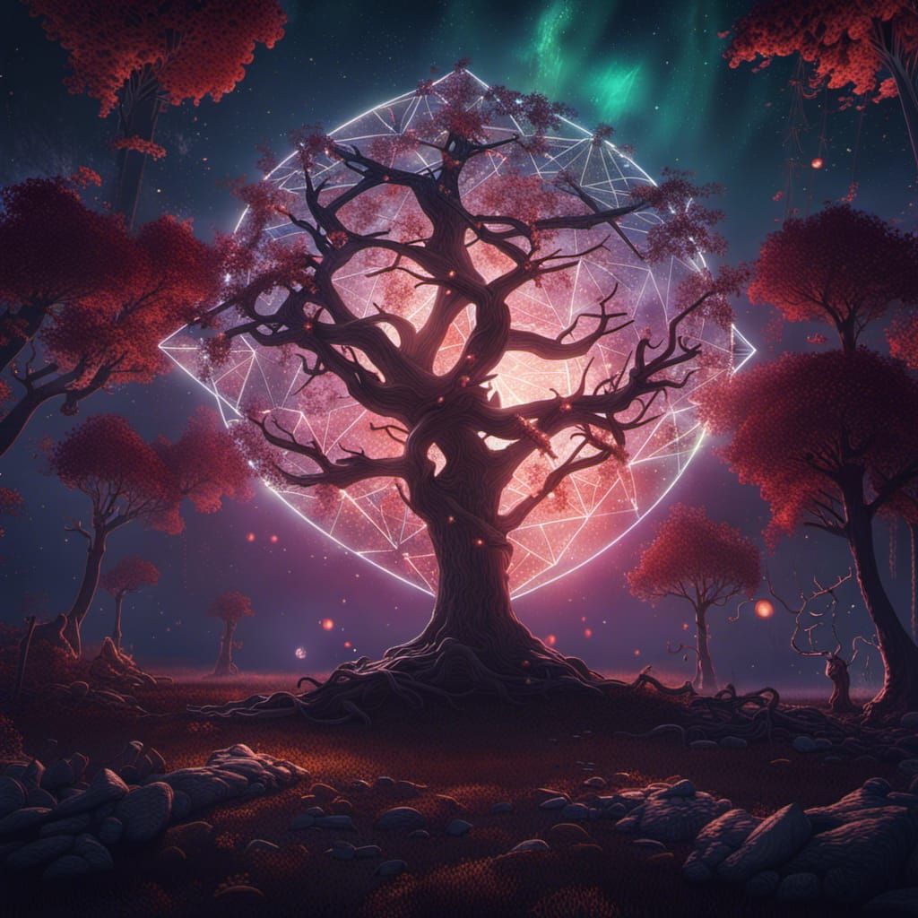 Diamonds and Pentagrams: Detailed Fantasy Landscape