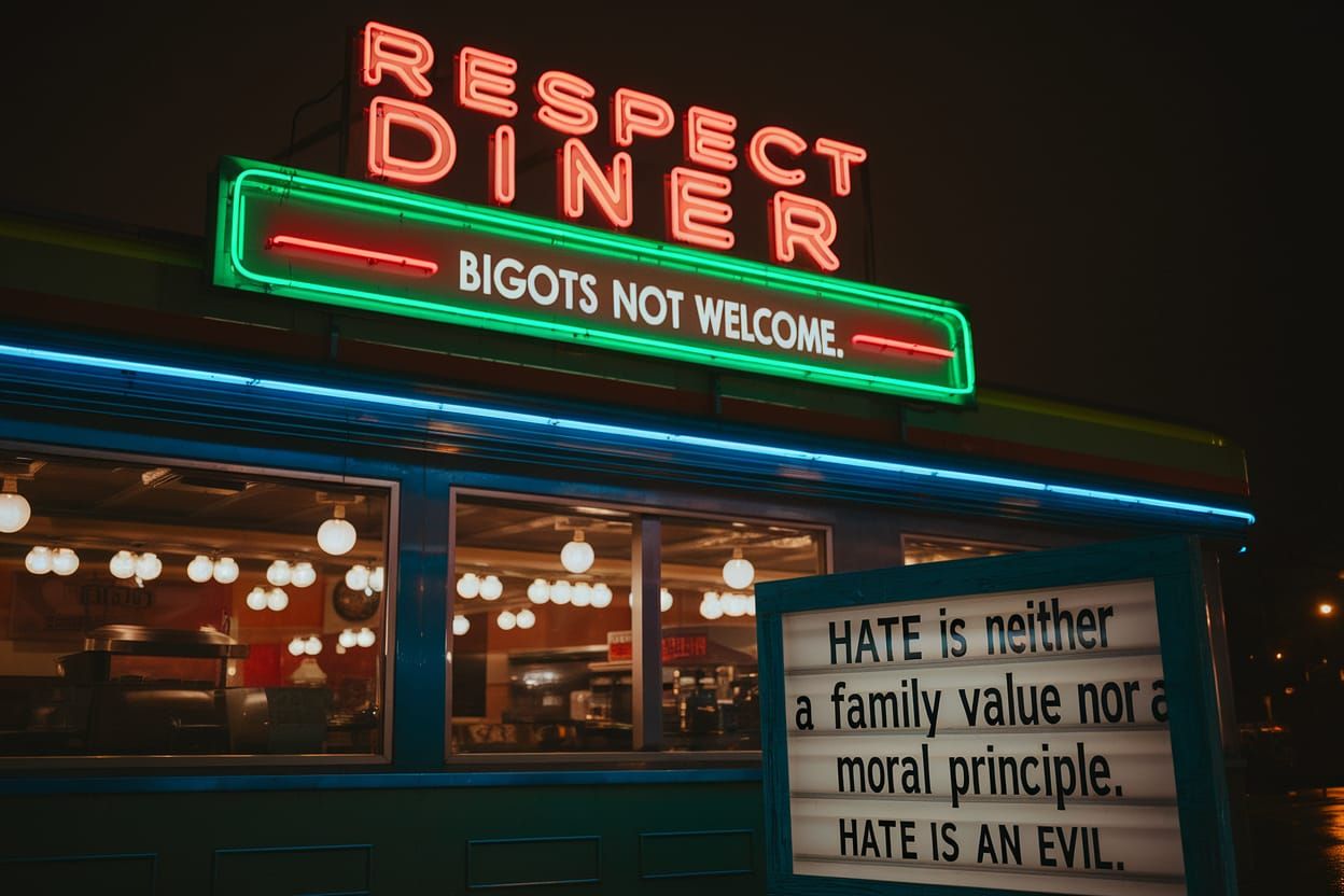 RESPECT DINER - BIGOTS NOT WELCOME