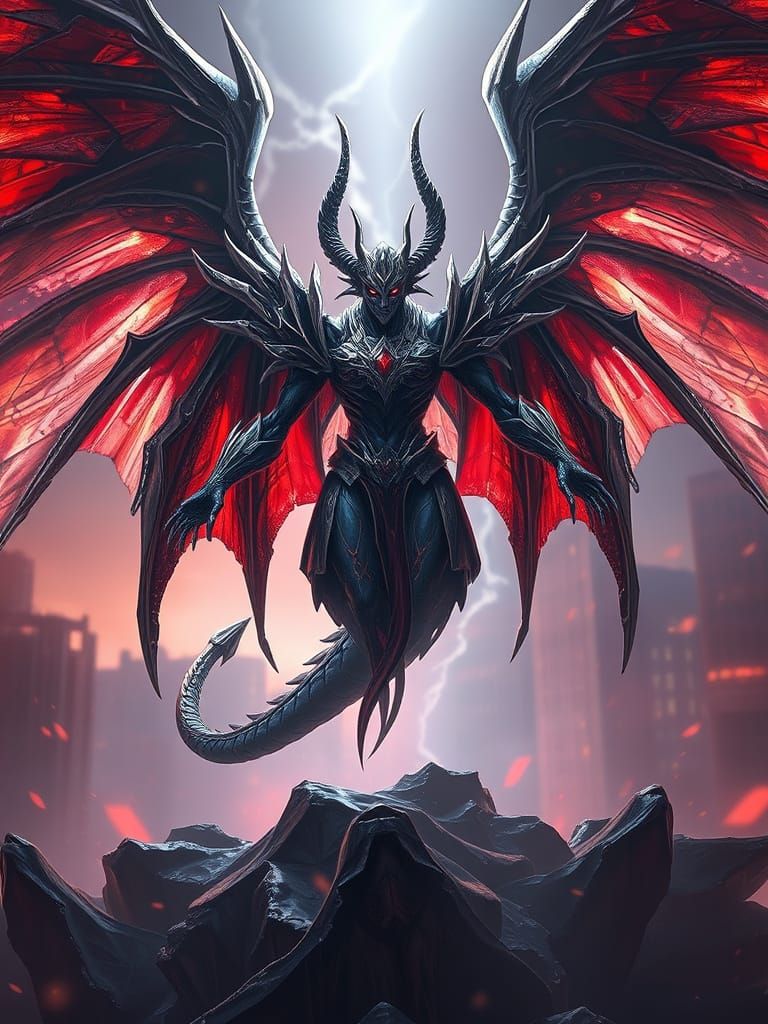 The Adversary as a Detailed 3D Anime Demon