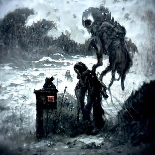 Eerie Journey Home Through a Haunting Landscape