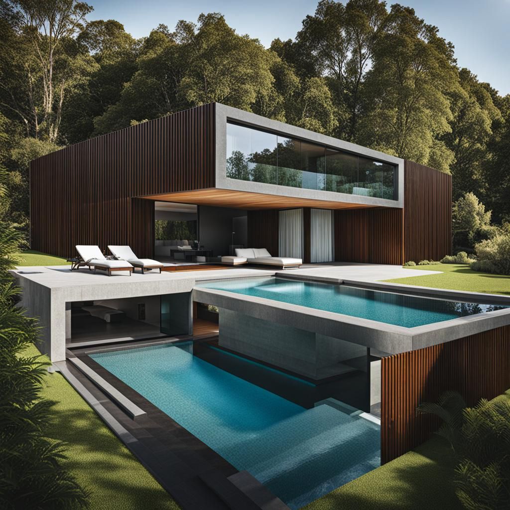 Modern House with Pool