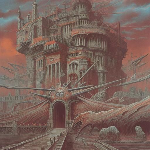 Nightmarish Surrealism Inspired by Beksiński