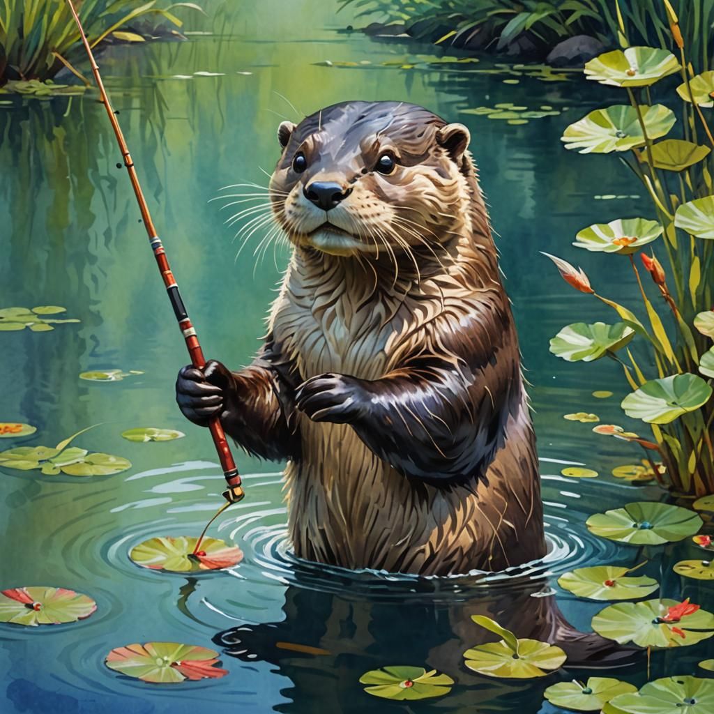Otter Fishing