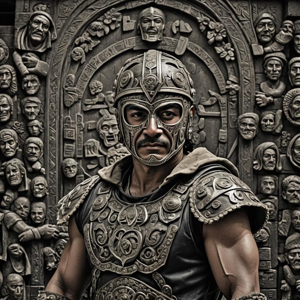 Hyperrealistic Mexican TV Character Mashup