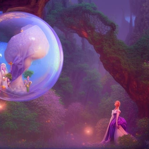 Glinda's Arrival: A Fantasy Concept Art