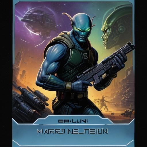 Alien Invasion Trading Card