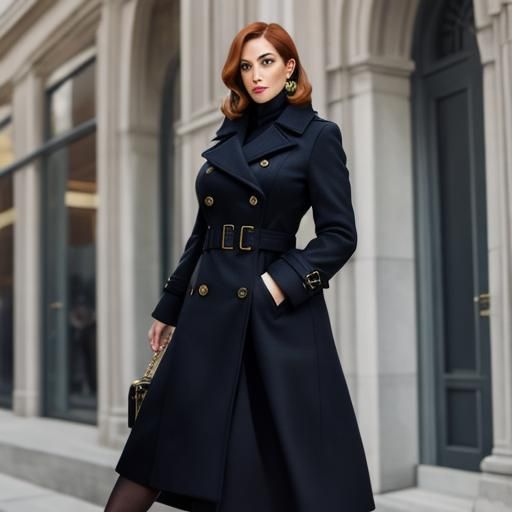 Female Spy in Long Coat Character Concept