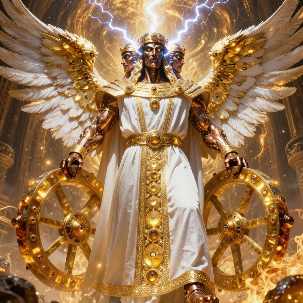 Ophaniel Malakh: Colossal Angel of Light and Gold