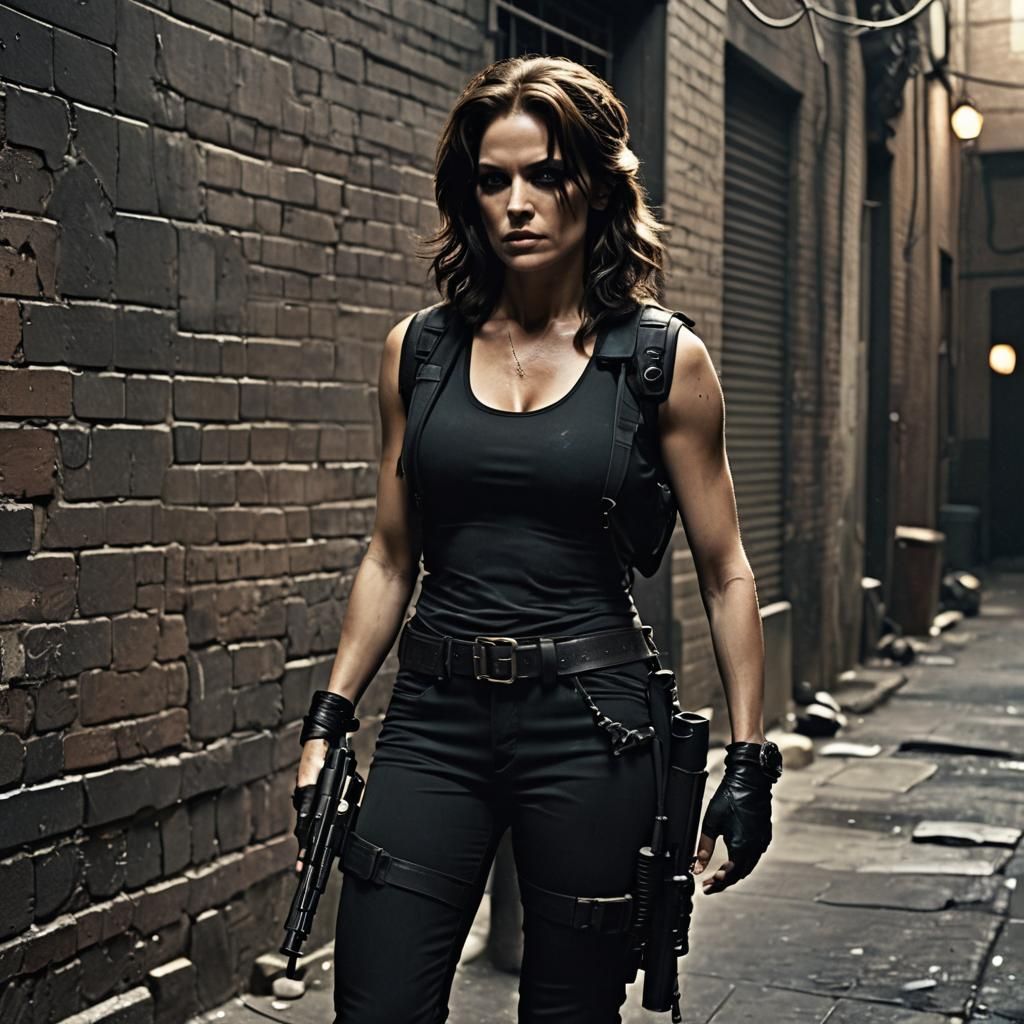 Snake Plissken in Gritty Urban Alleyway