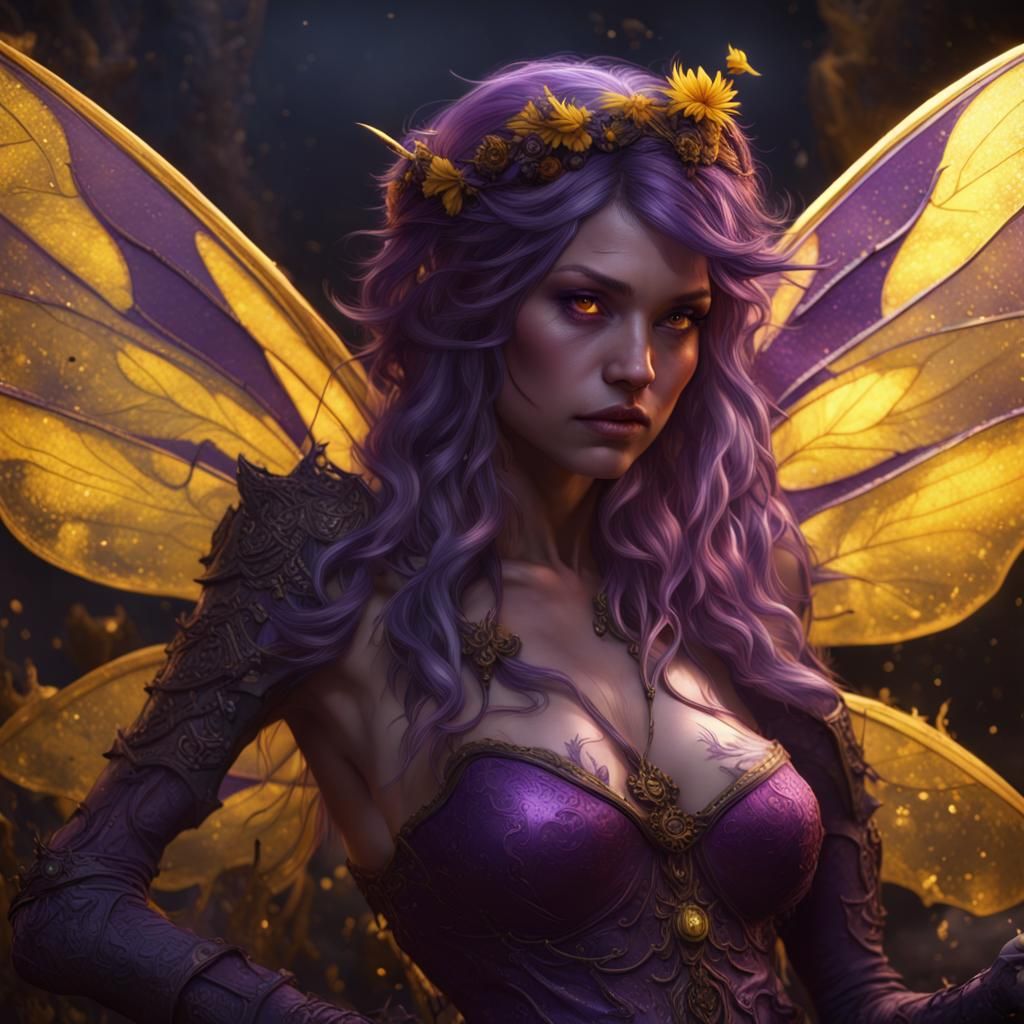Dark Fantasy Bad Fairy Concept Art