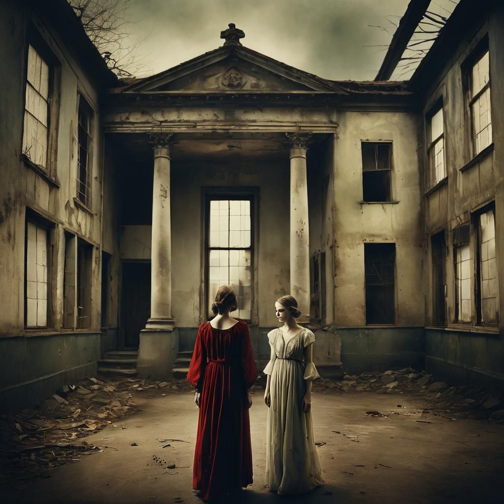 Dreamlike Reunion: Friends in Ethereal Photo