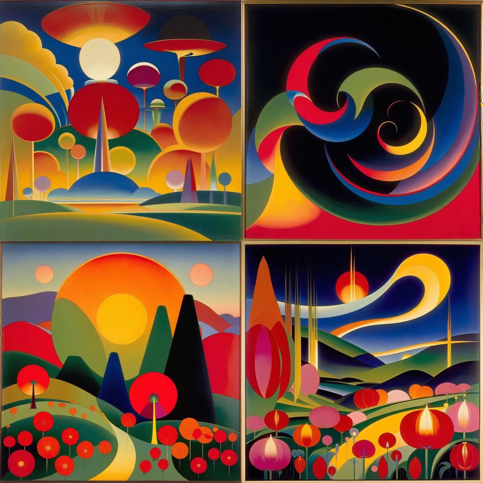 Ethereal Abstract Art in Transcendental Style