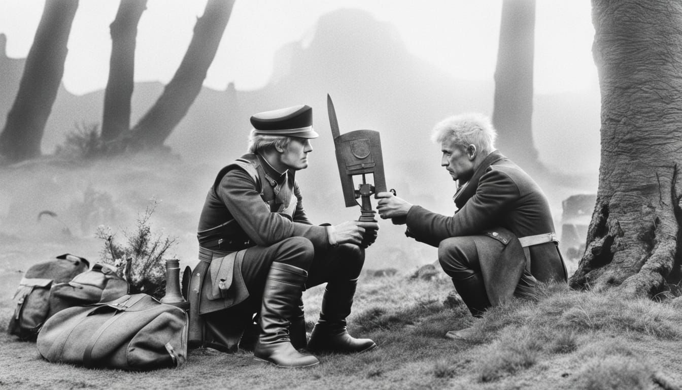 Dark Fantasy Forest with Ethereal Glow