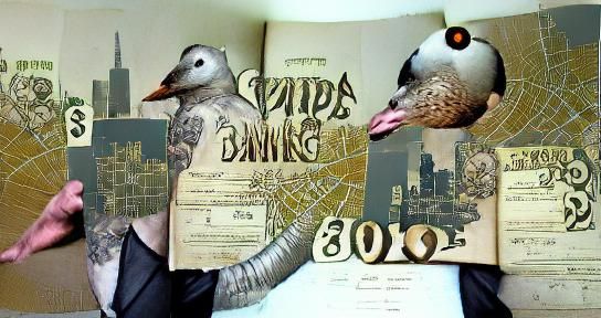 Steampunk Goose Savings Bond: Eldritch Brutalism