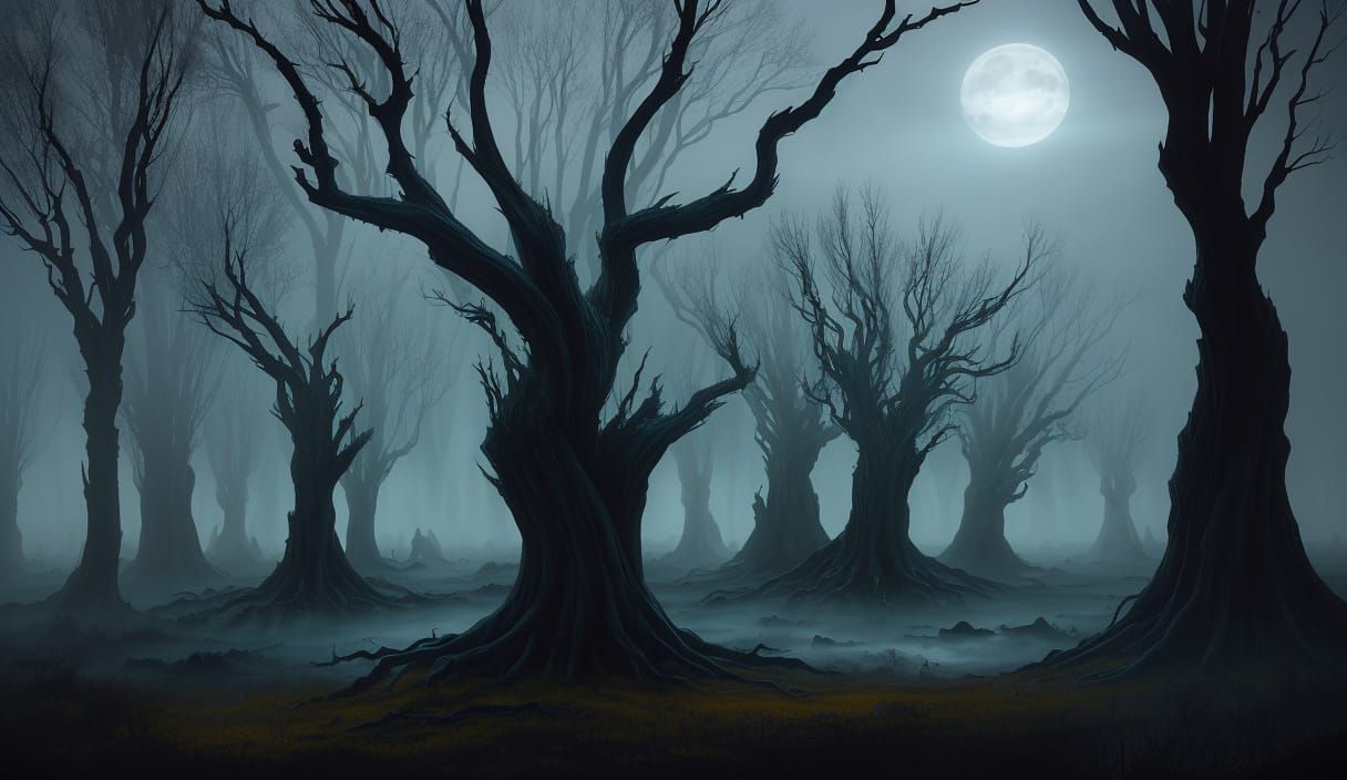 Ethereal Mages Engage in Endless Battle Amidst Haunting Land...