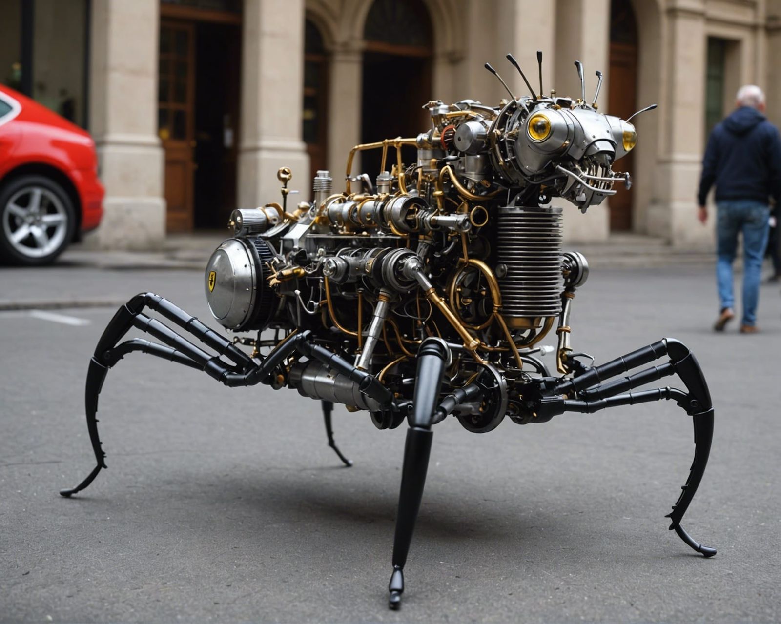 Mechanical Ant Powered by Ferrari Engine