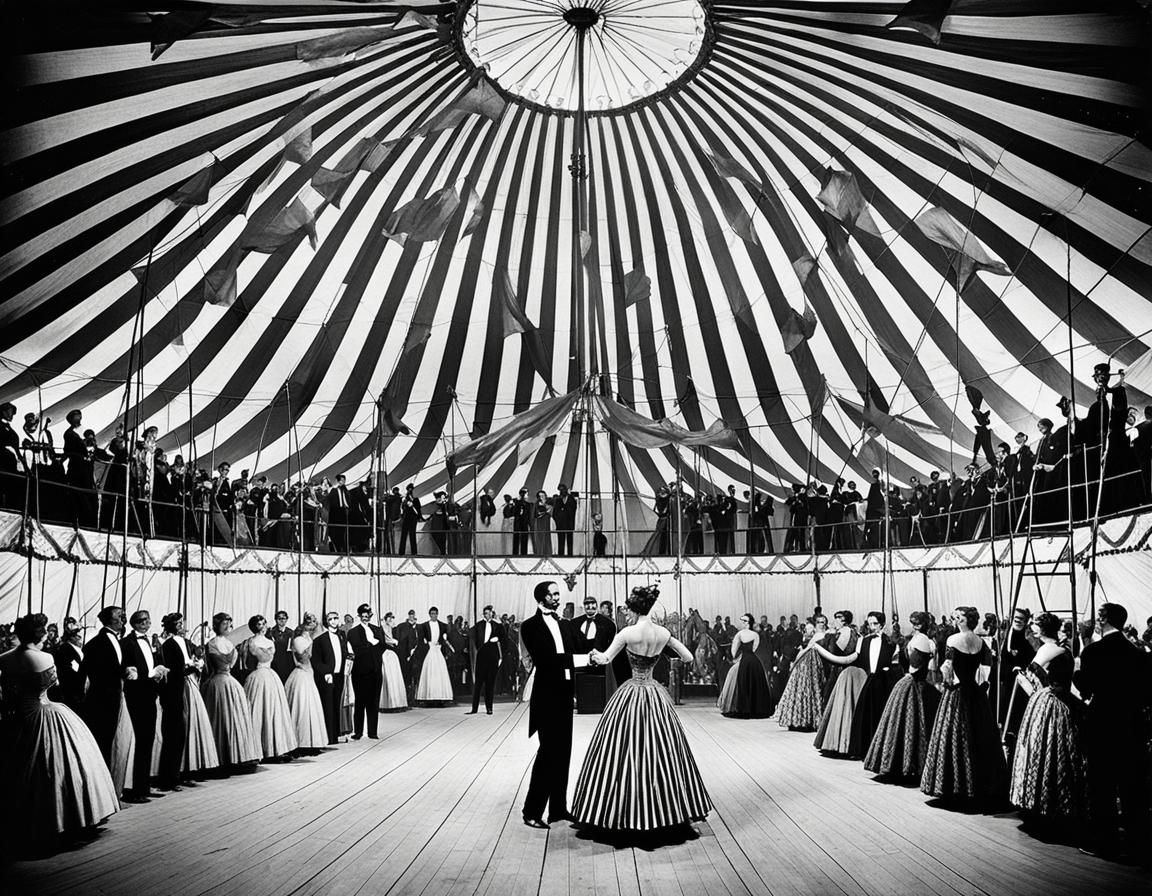 Trapeze Artists in Circus Award Ceremony