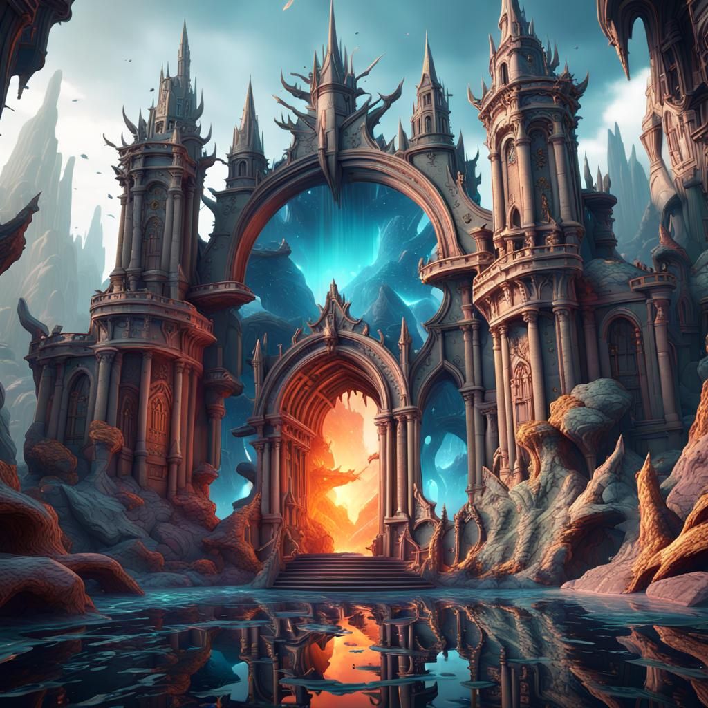 Fantastical Unlimited Shapes in Detailed Digital Painting