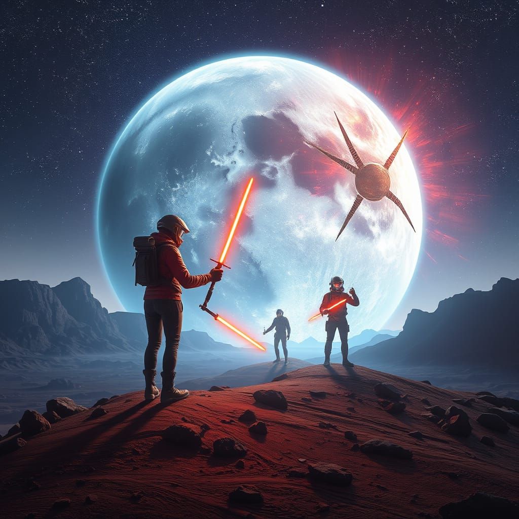 Cosmic Warriors on a Distant Planet