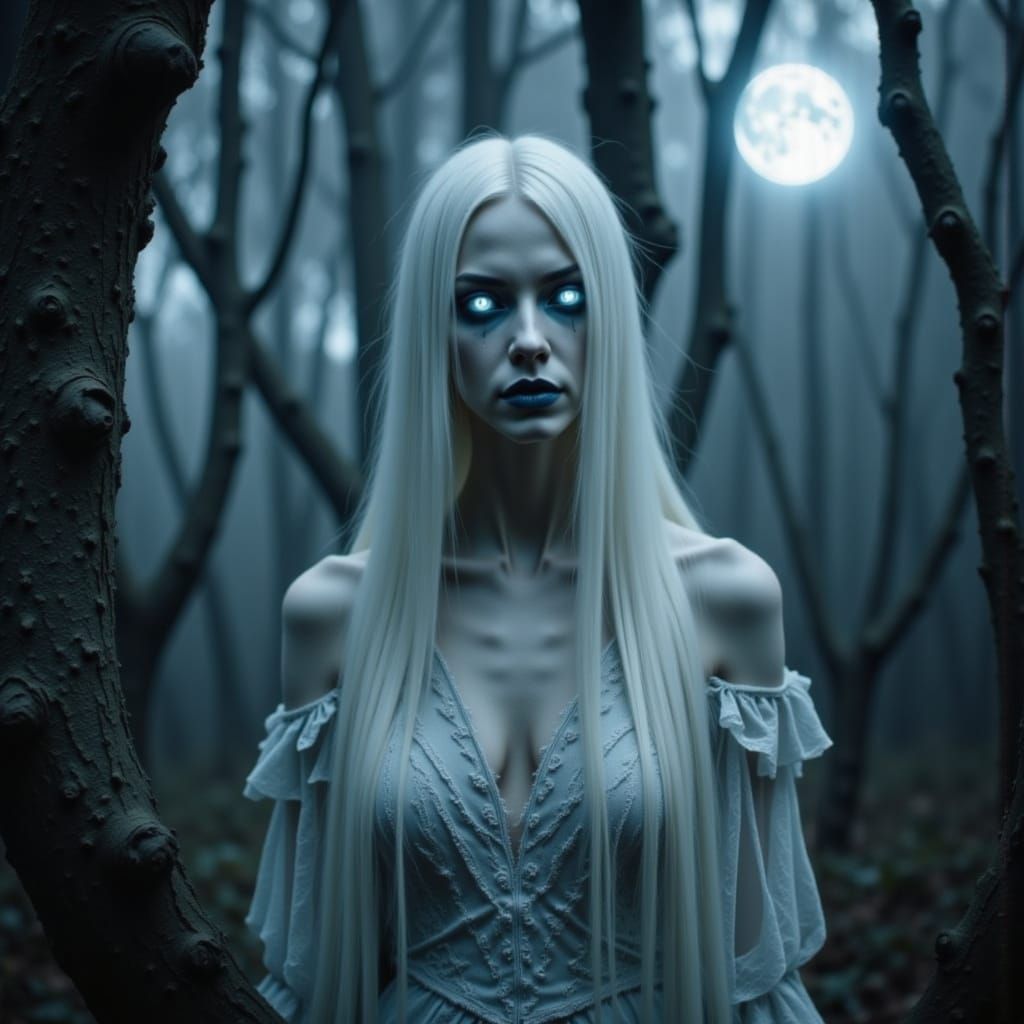 Ethereal Banshee Scream in Misty Forest