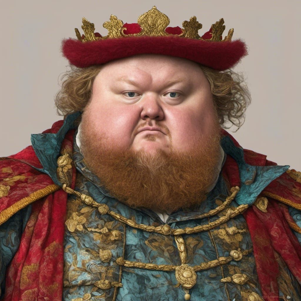 King Henry VIII Inspired Portrait in Classical Style