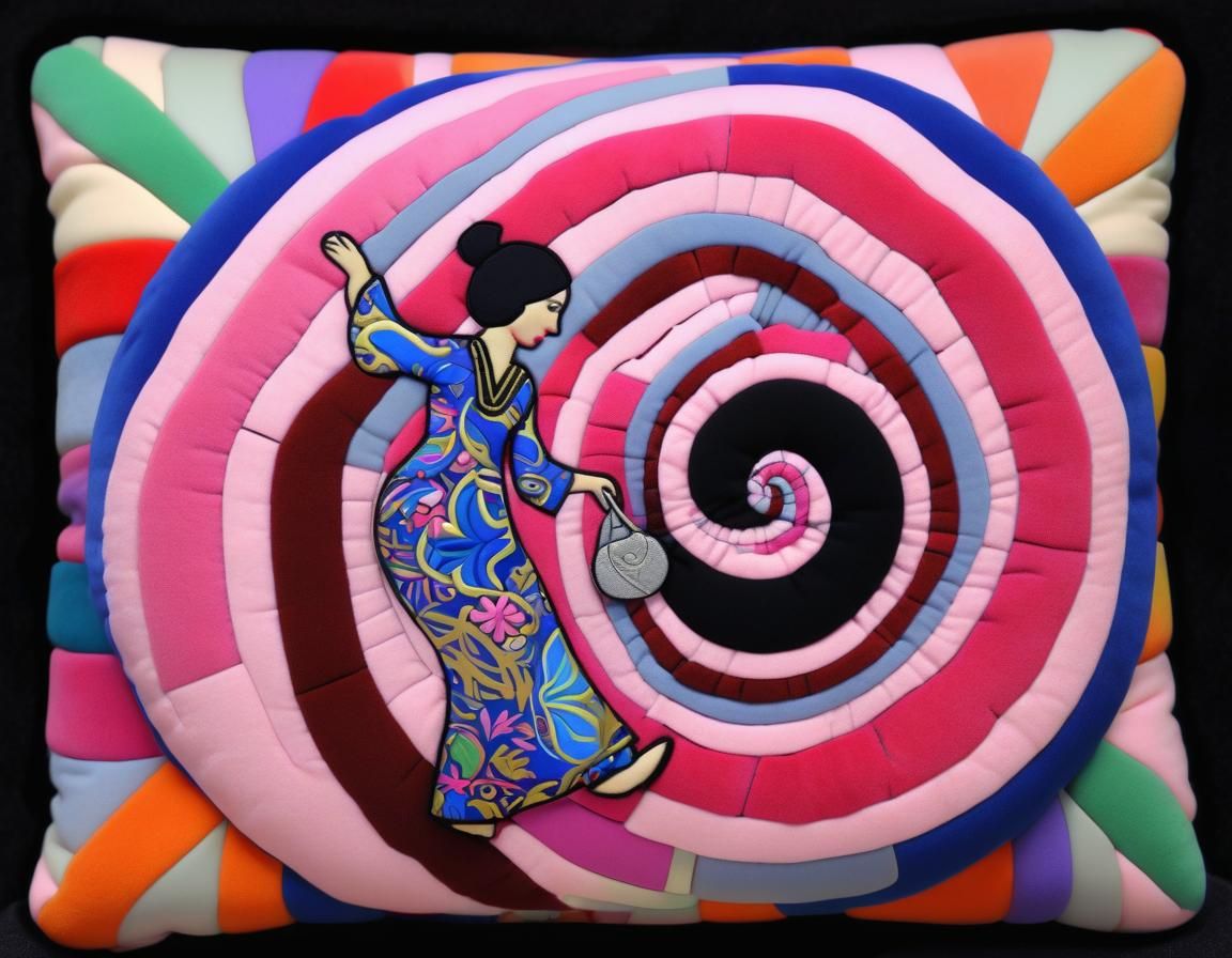 Surreal 3D Brain Scan in Contemporary Acrylic Style