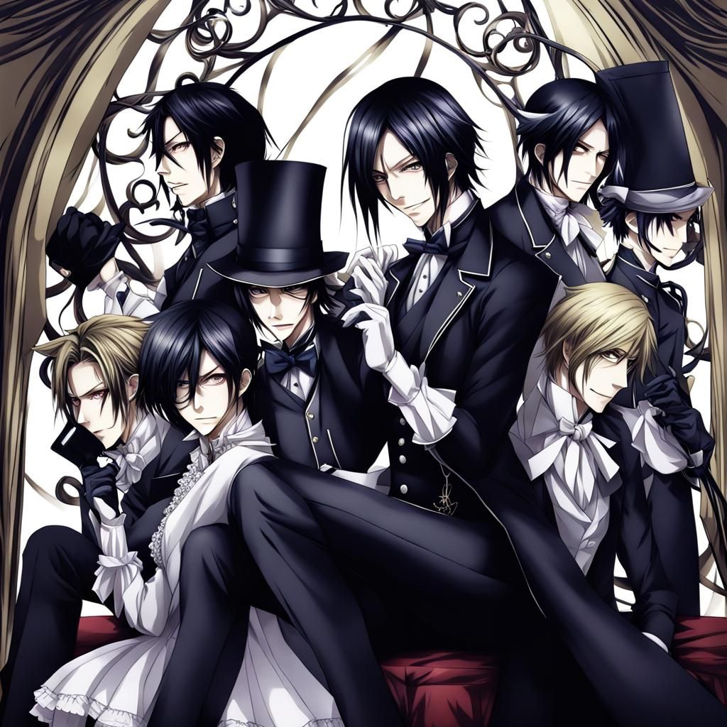 Black Butler Anime Key Visual Illustration