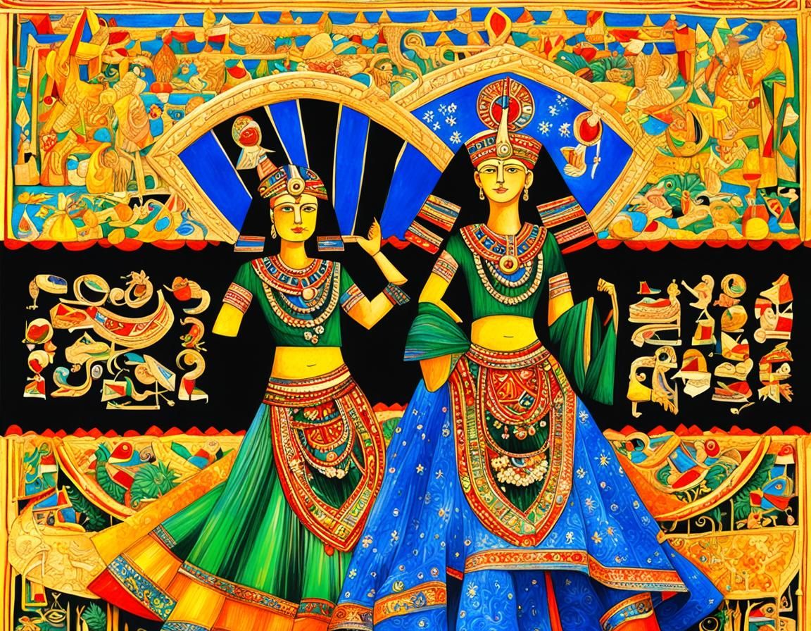 Abstract Candle Flame Design in Motion