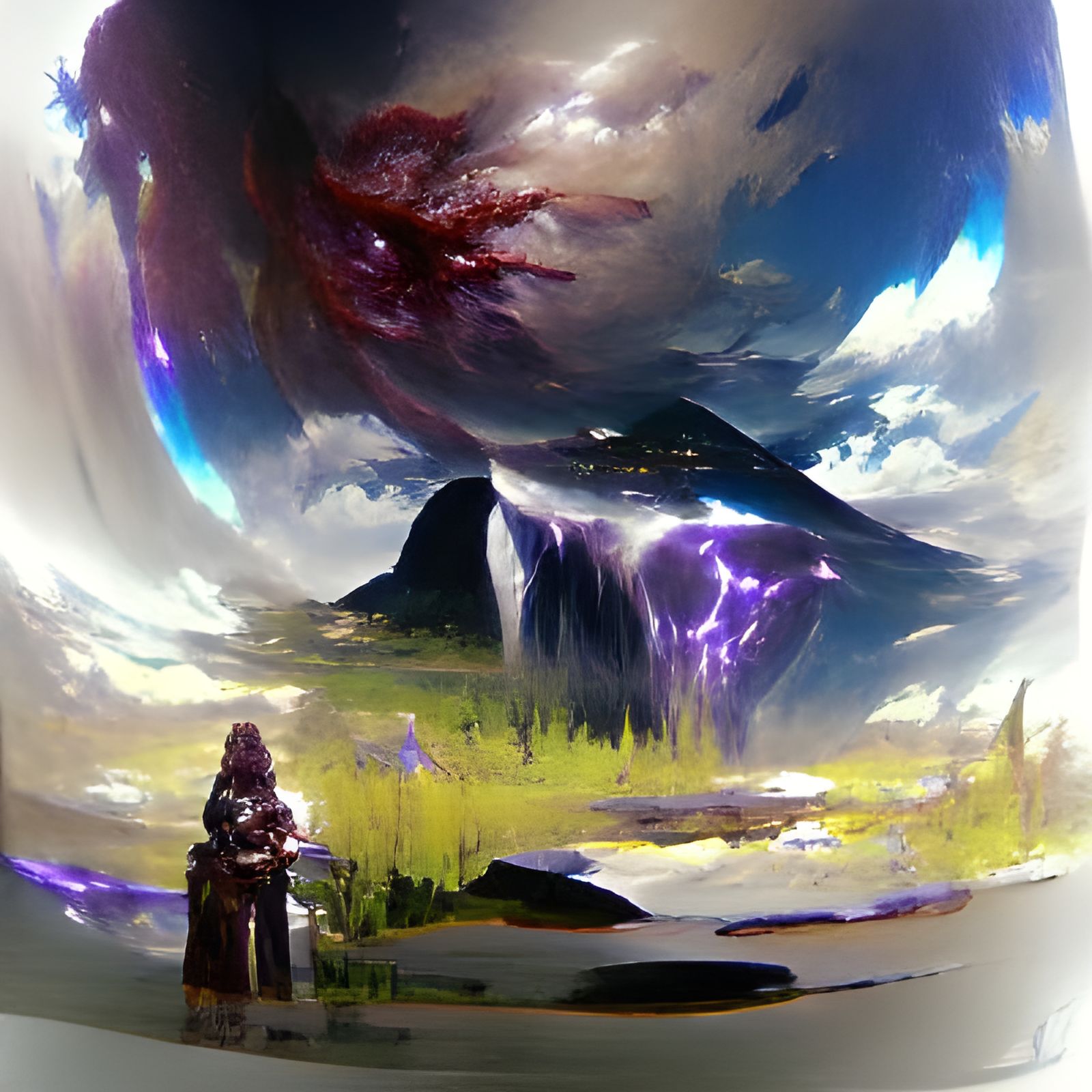Elysium D&D Game: Plasma Portrait in Bierstadt Style
