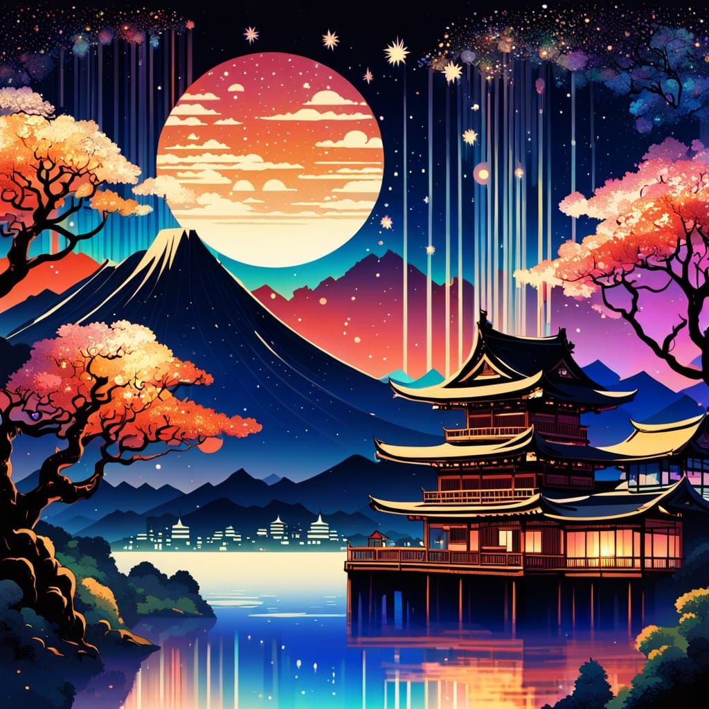 Galactic Metropolis in Vibrant Warmth