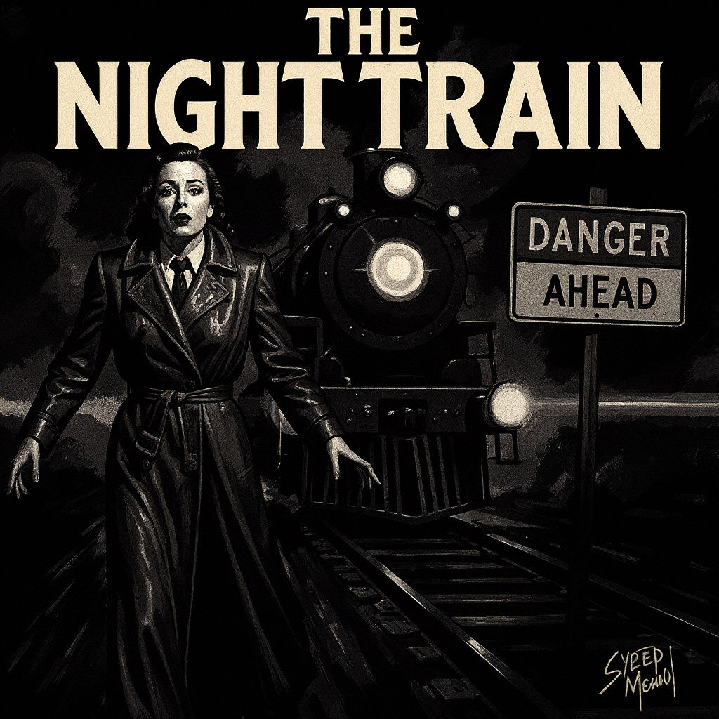 Vintage Film Noir Poster: The Night Train