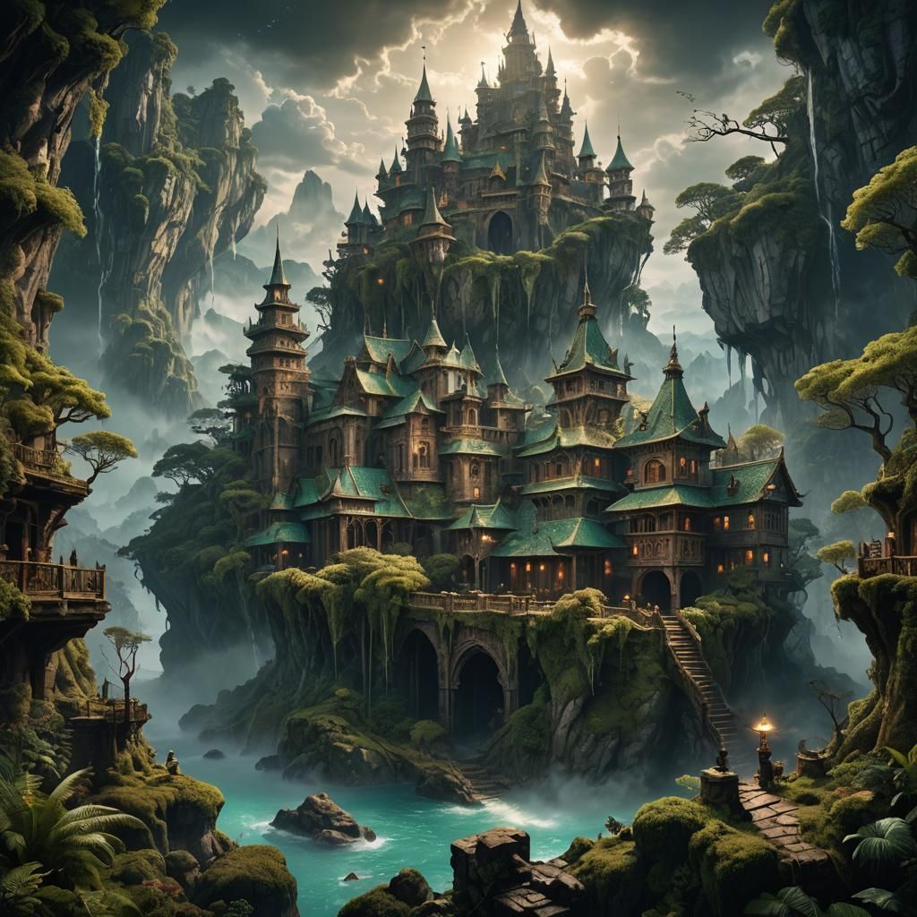 Epic Mystic Trial in Digital Matte Painting