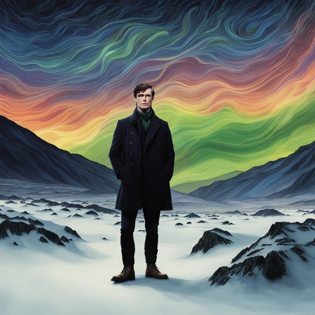 Cillian Murphy Under Northern Lights