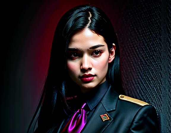 Hyper-Realistic Portrait in Warm Tones