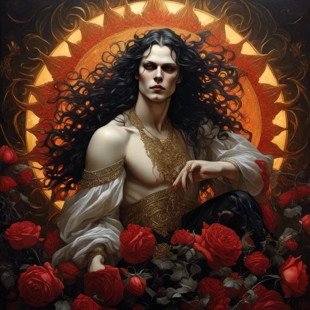 Vampire Heart Scorched by Sunlight: A Gothic Vision