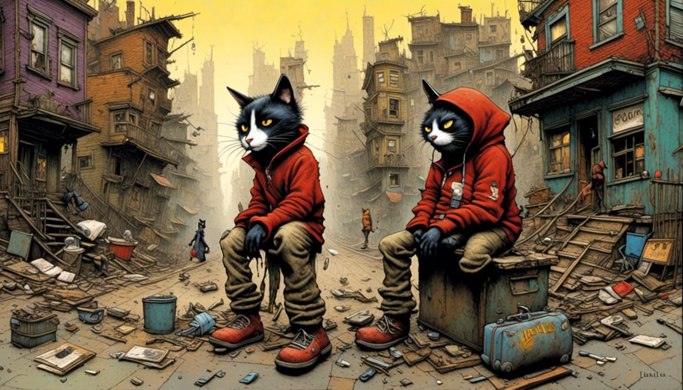 Epic Slum Masterpiece Inspired by 2000s Era